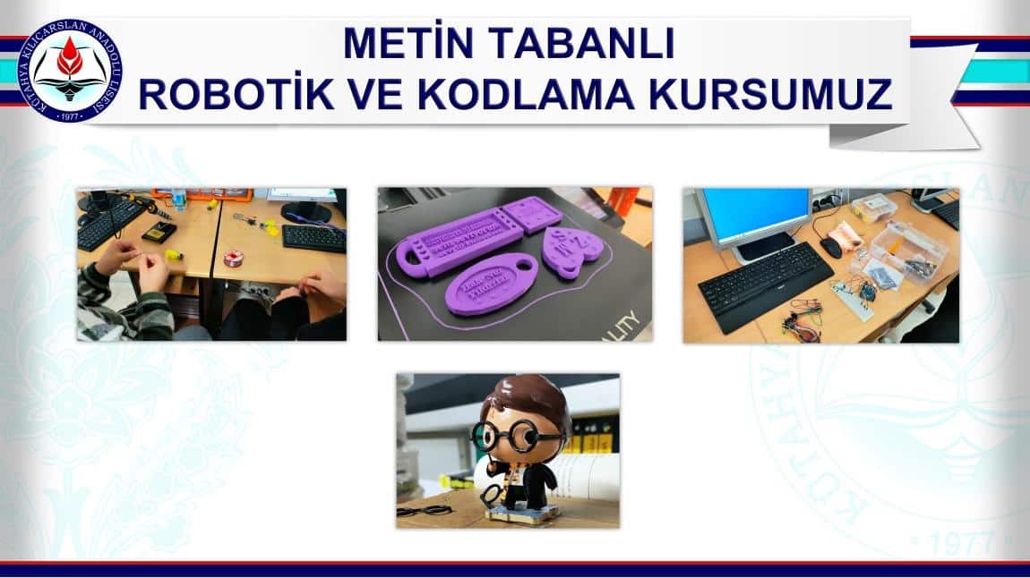 METİN TABANLI ROBOTİK VE KODLAMA KURSUMUZ